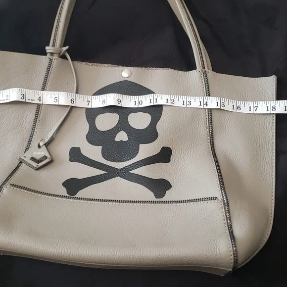 BOTKIER HTF Rare Skull and Crossbones Tote - Picture 13 of 14